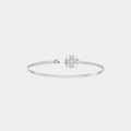 Blossom Clover Twist Silver Bracelet