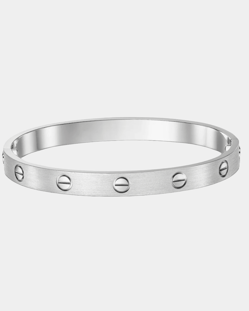 Screw Bangle Love Bracelet In Silver
