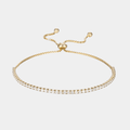 Tennis Bracelet 18k Gold Adjustable